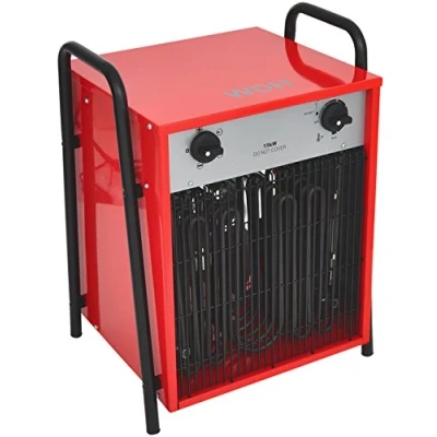 Imagen de Aktobis E Calefactor Heater WDH IFH15 con ventilador integrado y una potencia calorífica máxima de 15.000 vatios (15 kW)