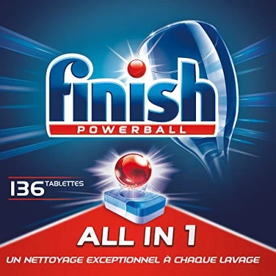Imagen de Finish Powerball Todo en 1 Max Detergente para lavavajillas (2 unidades)