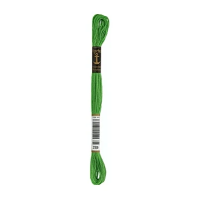 Imagen de Anchor 4635000 Hilo para bordar, 100% algodon, Verde vivo 00239