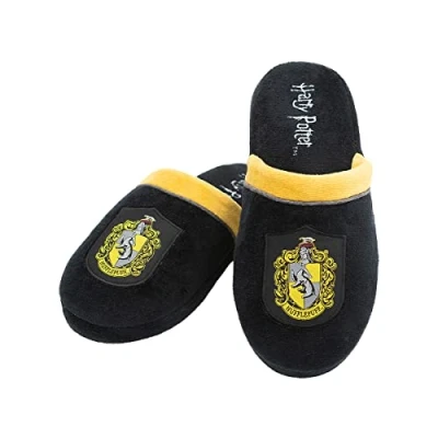 Imagen de Funidelia Zapatillas de casa Hufflepuff Harry Potter para hombre y mujer Accesorios &amp; merchandising Regalos originales Navidad, cumpleaños otras celebraciones Talla 37 41 Amarillo