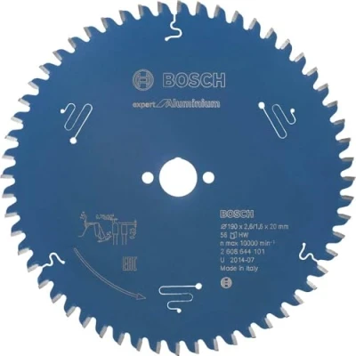Imagen de BOSCH 2608644101 Disco de sierra circular CSB Expert Aluminium: 190x20x56D
