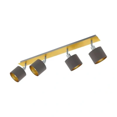 Imagen de Eglo 97539 Lámpara de techo con focos, 10 W, Messing, gebürstet, Nickel, matt