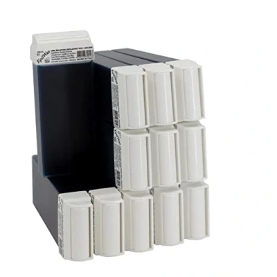 Imagen de Epilwax 12 Cartuchos Roll On 100 ml Cera Depilatoria Tibia profesional de Azuleno para Depilación con Bandas Depilatorias des las piernas, axilas, y el cuerpo