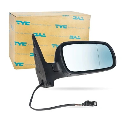Imagen de espejo retrovisor Tyc 337 0015 derecha imprimado convexo, tintado en azul, calefactable, caja pequeña de espejo, para ajuste elect.
