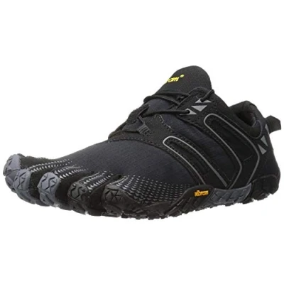 Imagen de Vibram FiveFingers V Trail, Zapatillas de Running para Asfalto Mujer, Negro (Black/Grey Black/Grey), 36 EU