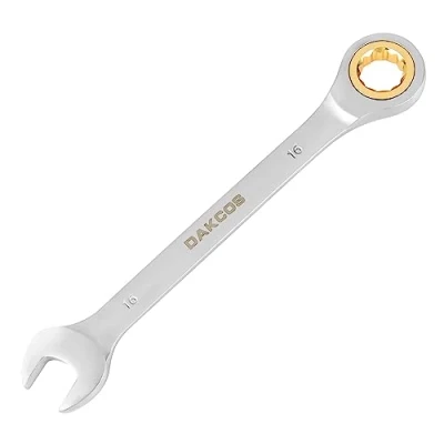 Imagen de DAKCOS Llave combinada de trinquete fija con carraca 16mm, Cr V 72 deintes