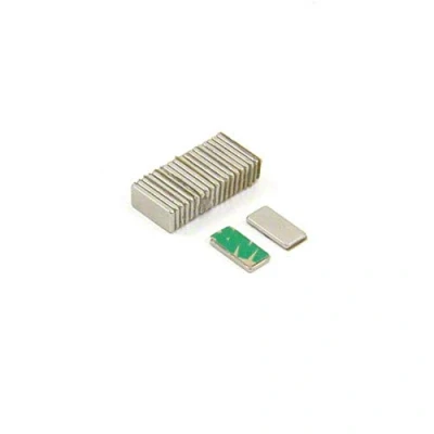 Imagen de Auto Adhesivo N42 Magnet de Neodimio Para Artes, Manualidades, Fabricación Modelos, Bricolaje, Pasatiempos, Oficina Y Hogar 10mm x 5mm 1mm Espesor 0.6kg Sur Paquete 20