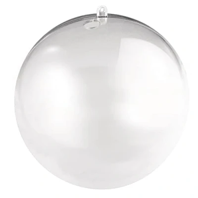 Imagen de Rayher Bola transparente plástico, 2 mitades, rellenable, 18 cm Ø, para colgar, 3946337