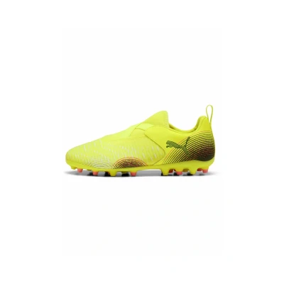 Imagen de Puma Future Match Botas de fútbol con tacos para niños, Talla: 35, Yellow alert black sun struck Zapatos