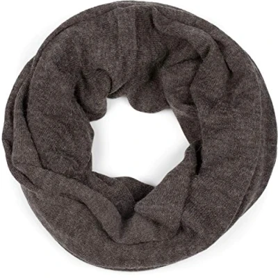 Imagen de styleBREAKER bufanda de punto fino lazo en óptica mélange noble, tubular, fino, unisex 01016135, color:Gris oscuro