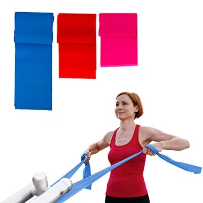 Imagen de Mobiclinic, Pack de 3 Bandas elásticas para Fitness, Banda elástica Resistencia, Gomas musculación, Resistencia Yoga Pilates, Crossfit, Estiramientos