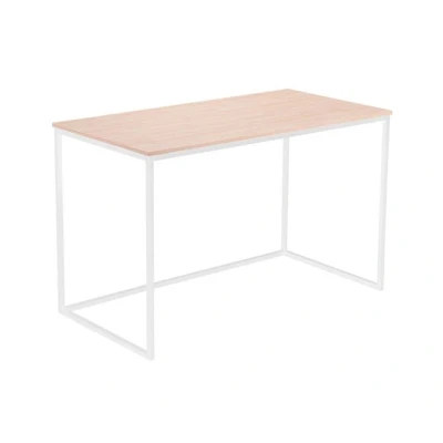 Imagen de Adec MIA, Mesa de Estudio, Escritorio o Despacho, Oficina, Acabado en Roble Salvaje y Blanco, Medidas: 120 cm (Largo) x 60 (Ancho) 75 (Alto)