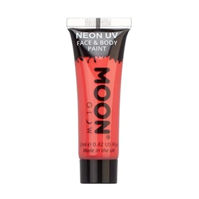 Imagen de Moon Glow Pintura corporal y facial intensa de neón UV Intenso Rojo 12 ml