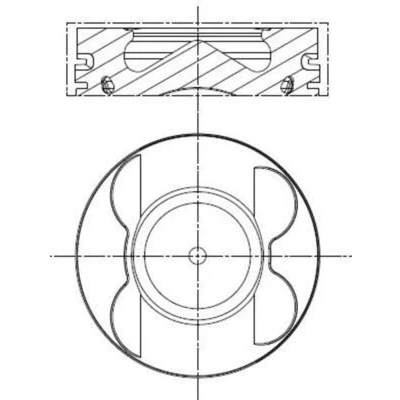 Imagen de Pistón MAHLE ORIGINAL 001 PI 00107 000