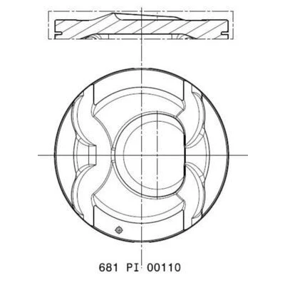 Imagen de Pistón MAHLE ORIGINAL 681 PI 00110 000