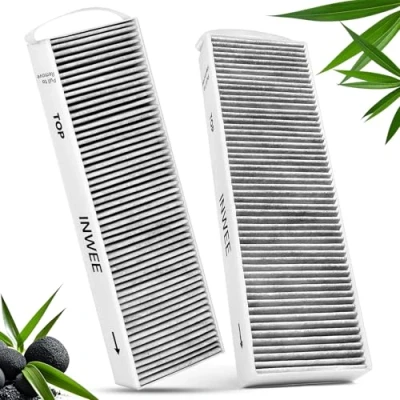 Imagen de Inwee 2 Piezas Filtro de carbón activo para Bora Pure PUAKF, Placa recirculación PURU o PUXU, Accesorios Bore X S M Pure, aire