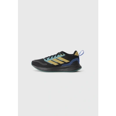 Imagen de adidas Performance Runfalcon 5 Unisex Zapatillas de trail running para niños, Talla: 37 1/3, Core black/khaki/preloved teal Zapatos
