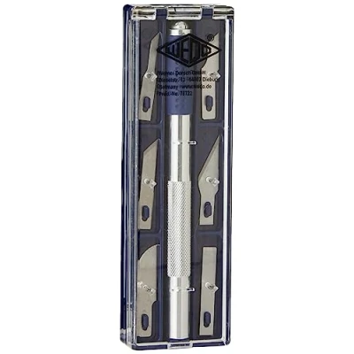 Imagen de Wedo 078722 Cúter con Cuchillas Intercambiables, Color Gris