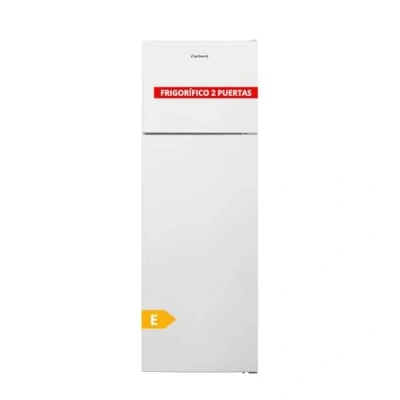 Imagen de Corbero Frigorífico CF2PV31224W 2 P, Color Blanco, Luz Interior, Crisper, Balcones Ajustables, Descongelación Manual, Estantes de Cristal, Huevera, 40 Db, Eficiencia Energética E