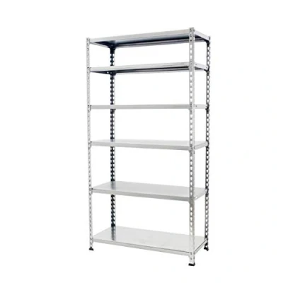 Imagen de SimonRack Estanteria Metalica, 6 Baldas Ajustables, 180 kg de Punto Flexión, 2500x900x400 mm, Estantería Almacenaje, Sin tornillos, Galvanizado Simonclick