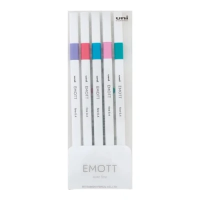 Imagen de Uni Emott Fineliners Juego de 5 colores Candy Pop