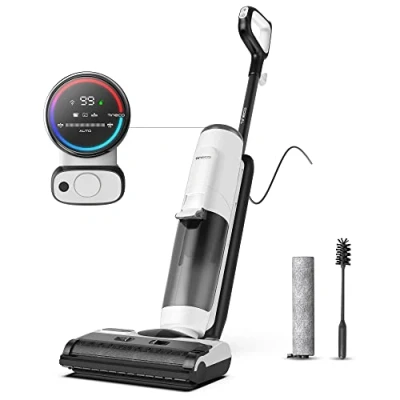 Imagen de Tineco Floor One S5 Steam Limpiador y Aspiradora a Vapor en Seco Húmedo, Suelos Duros, Ideal para la Suciedad Pegajosa, Inteligente, con Pantalla Digital Tiempo de Funcionamiento Prolongado