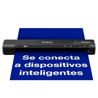 Imagen de Escáner portátil Epson Workforce ES 60W, 600 x DPI, 4 s/pag., WiFi, ScanSmart, Negro