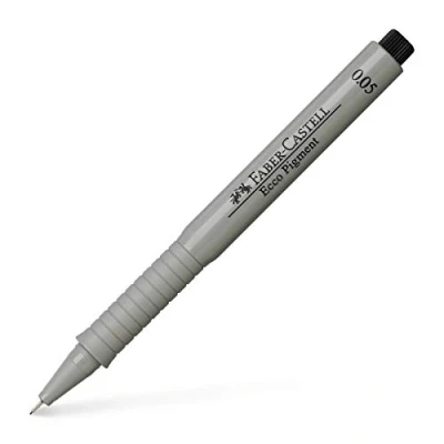 Imagen de Faber Castell Ecco Pigment Pluma estiligráfica Negro Fino 1 pieza(s) estilográficas (Negro, Fino, Gris, Alrededor, Tinta a base de pigmentos, 0,05 mm)