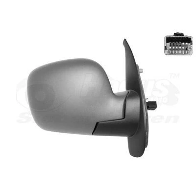 Imagen de espejo retrovisor Van Wezel 4312818 derecha imprimado completo, convexo, para ajuste elect. espejo, calefactable, con sensor de temperatura