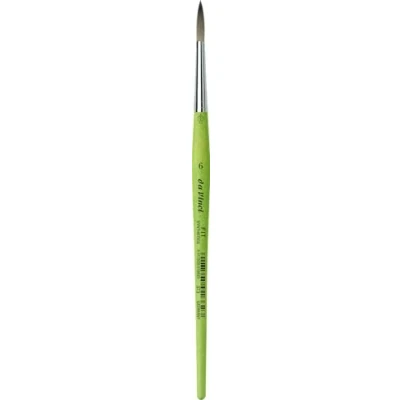 Imagen de Da Vinci 3736 Cepillo Redondo Serie 373, Fibra sintética, Verde, 19.3 x 0.38 30 cm