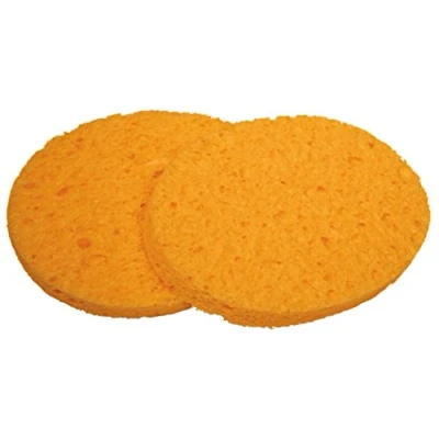 Imagen de Croll y Denecke Cosméticos esponjas hechas de viscosa, 2 forma ovalada, 11 x 8 cm