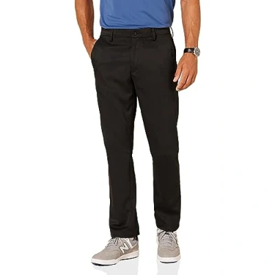 Imagen de Amazon Essentials Pantalón de Golf Elástico Ajuste Recto Hombre, Negro, 33W / 28L