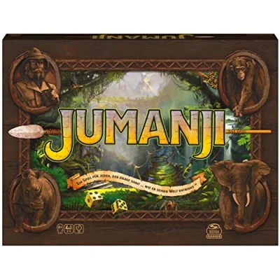 Imagen de Spin Master 6062309 Juego de Mesa, Jumanji, para 2 4 Personas, Color Verde, versión alemana