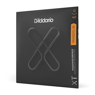 Imagen de D&#039;Addario Mandolin Strings Coated XT Phosphor Bronze For 8 String Extended Life, Natural Feel XTM1140 Medium, 11 40