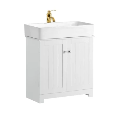 Imagen de SoBuy BZR18 DG Armario Lavabo con Pie de Baño 2 Estantes 60 x 30 60cm Gris Oscuro ES