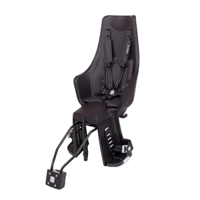 Imagen de BOBIKE 8011100024 Silla Trasera Exclusive Maxi Plus para Bicicletas con Ruedas de 26 a 29 Apta niños Peso máximo 22kg Anclaje en el Cuadro Color Negro Urban