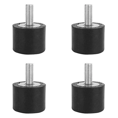 Imagen de Soporte de goma antivibración, 4 piezas Soportes antivibración Aislador montaje bobina Amortiguador vibraciones antichoque(VE40*30 M10*25)