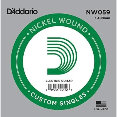 Imagen de D&#039;Addario NW059 .059 Nickel Wound Single String for Electric Guitar