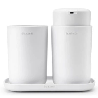 Imagen de Brabantia Juego de Baño 3 Unidades Blanco