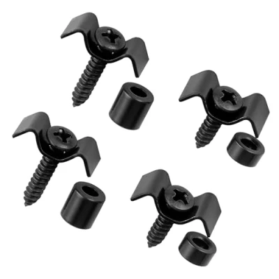 Imagen de Musiclily Vintage Retenedor de Cuerda Guías Cuerdas String Trees Guides Retainers para Eléctrica Guitarra Strat Tele,Negro(2 Piezas)
