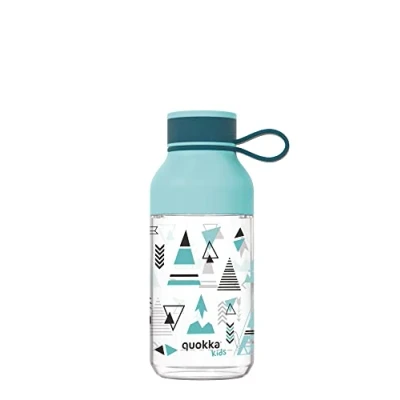 Imagen de Quokka Kids Ice con Colgador Indian 430 ML Botella de Agua Reutilizable Tritan Libre BPA Amplia Apertura para Rellenar y tapón antigoteo