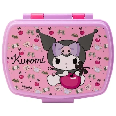 Imagen de Fiambrera rectangular para el almuerzo infantil de Kuromi