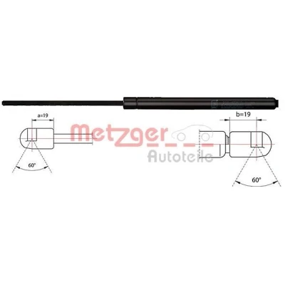 Imagen de METZGER 2110484 Amortiguador de maletero 990 574 FORD: Galaxy Mk2 MPV