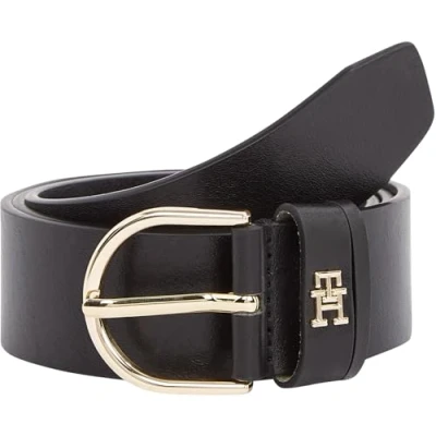 Imagen de Tommy Hilfiger Cinturón Mujer Essential Effortless 3,5 cm con hebilla de espiga, Negro (Black), 120