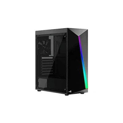 Imagen de Aerocool Shard Tempered Glass RGB Mid Tower Case, Black