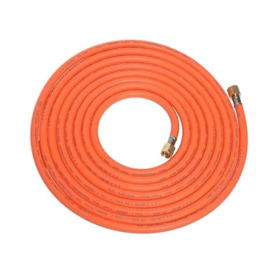 Imagen de ROTHENBERGER Manguera de gas industrial 6 m, 2 x 3/8 pulgadas, rosca izquierda, propano butano, goma, 1500004792