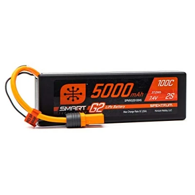Imagen de Spektrum 7.4V 5000mAh 2S 100C Smart G2 Hardcase Batería LiPo: IC5, SPMX52S100H5