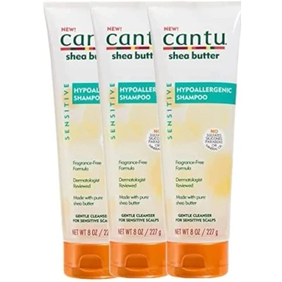 Imagen de CANTU Champú Hipoalergénico Sensible Manteca de Karité Sin Sulfatos 227G, Color Butter Sensitive, 236 ml
