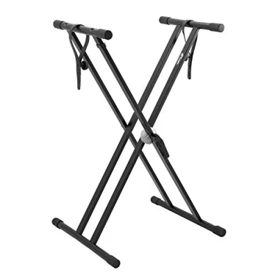 Imagen de Tiger KYS16 BK Soporte para teclado con correa de seguridad y patas dobles