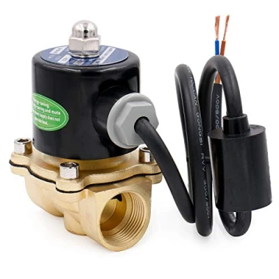Imagen de Heschen válvula solenoide eléctrica de latón, 2W 200 20J, PT3/4&#039;&#039;, AC220V, aire agua acción directa, reemplazo normalmente cerrada